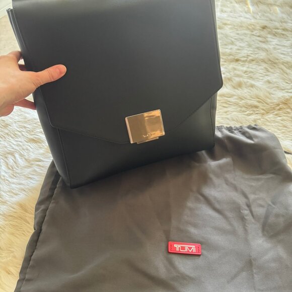 TUMI Mariella Pheobe Laptop Business Backpack European Leather - Picture 8 of 11